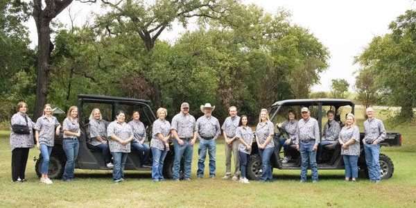 Group of people on their atvs for the hunting guide